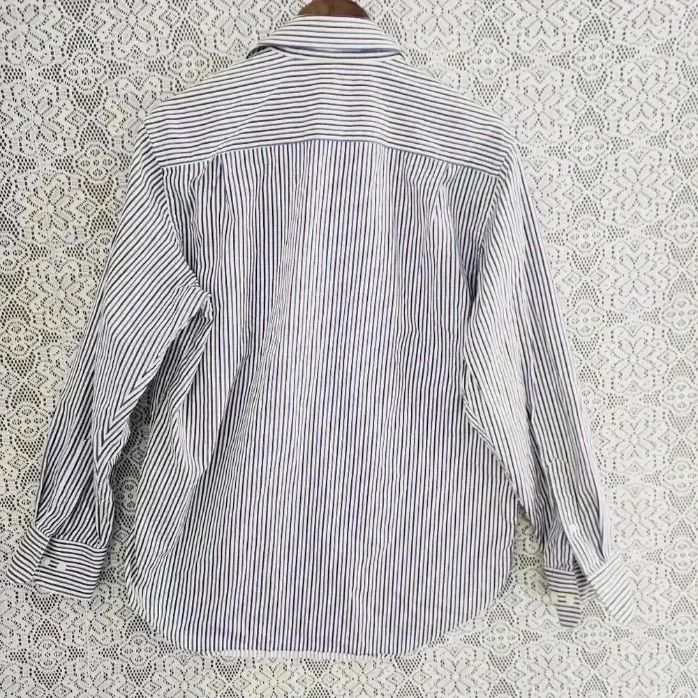 Banana Republic striped button down men's dress shirt M